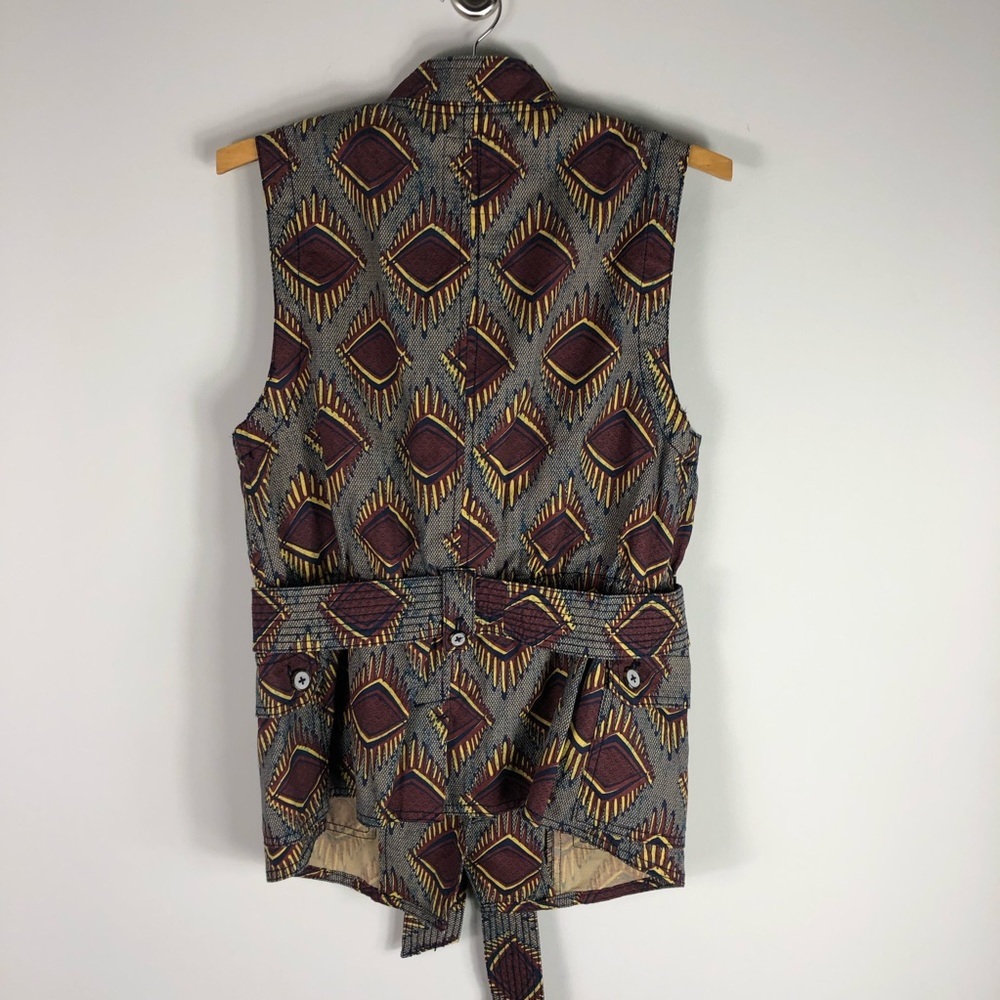Anthropologie Elevenses Geo Safari Belted Vest - Picture 8 of 8